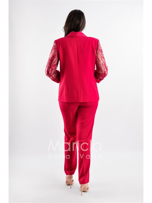 tailleur 3 pz ricamati PAOLA FORTI | PF217FUCSIA